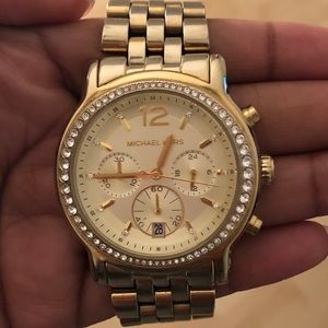 Michael Kors Ritz Pav Goldtone Watch 